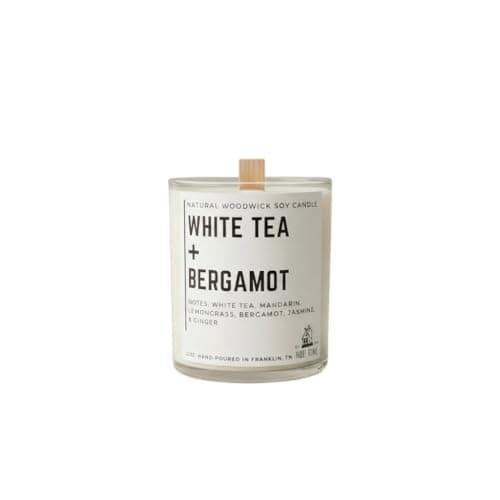 Nobi Home White Tea and Bergamot Wood Wick Candle