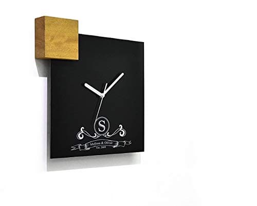 Engraved Aluminum Wall Clock