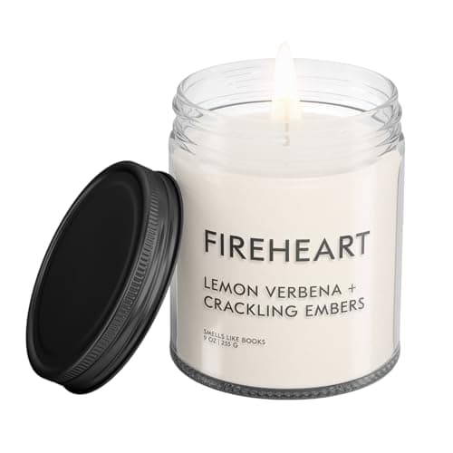 Fireheart Bookish Reading Candle