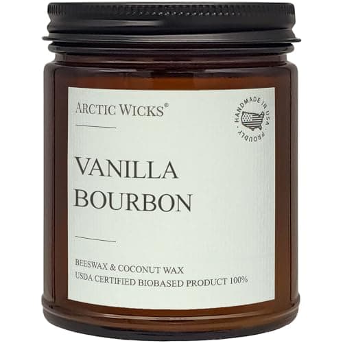 Arctic Wicks Vanilla Bourbon Coconut-Beeswax Candle