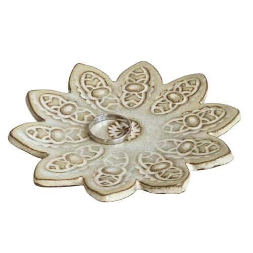 Handmade Flower Ring Dish and Spoon Rest