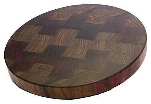 Purpleheart and Walnut Round Board, 12 in