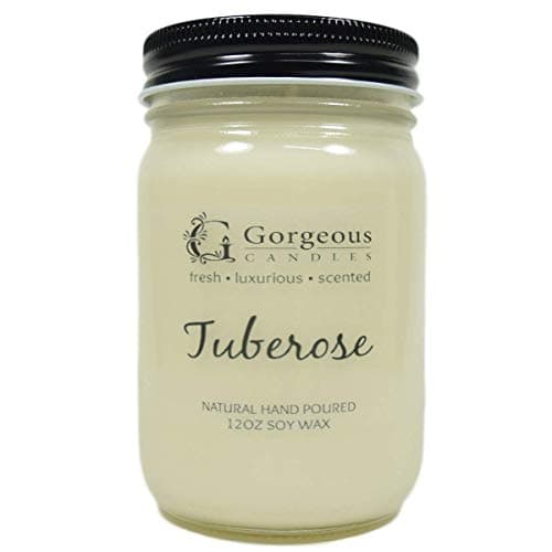 Gorgeous Candles Tuberose in a 12 oz Canning Jar