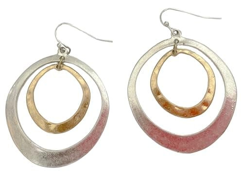 Of Earth and Ocean Halo Dangle Hoops