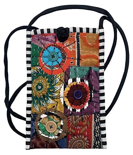 LRW Designs Kantha-Quilted Crossbody Bag