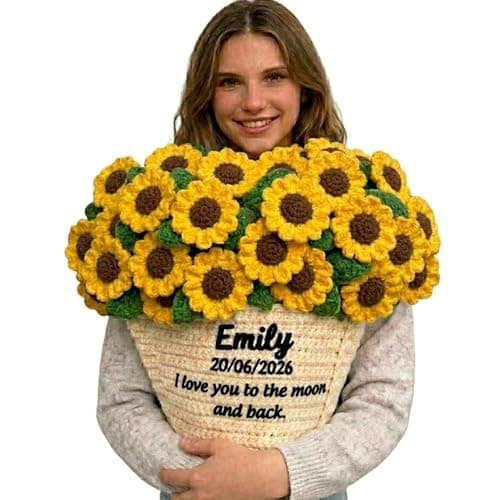Personalized Crochet Daisy Blanket