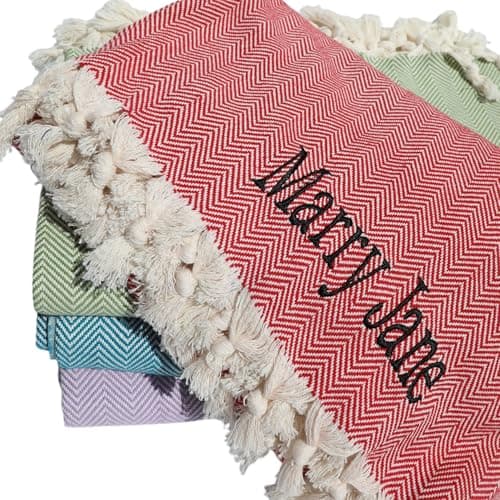 Personalized Handloom Cotton Throw