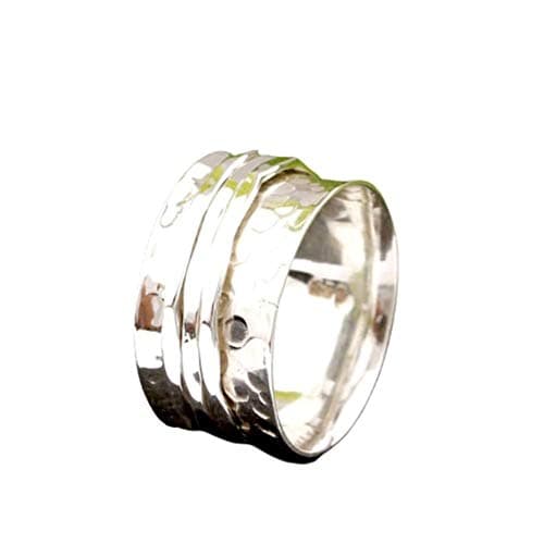 Hammered Sterling Silver Spinner Ring