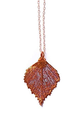 North Rustic Real Birch Leaf Necklace