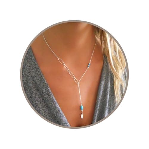 Annika Bella Turquoise Lariat Necklace