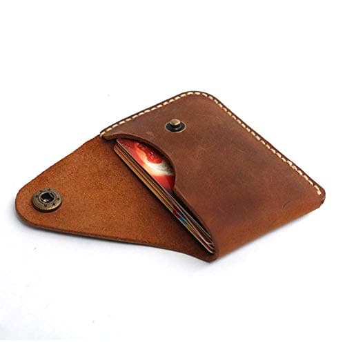 Hand-Stitched Card Holder with Snap
