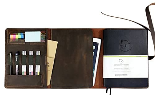 Personalized Leather Cover for 8.5 x 11 in Planners