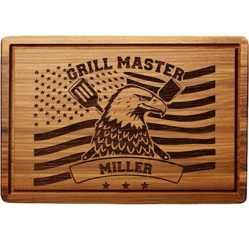 Personalized Grill Board with Juice Groove