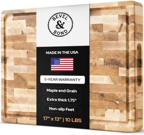 Maple End-Grain Board, 17 x 13 x 1.75 in