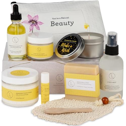 Lizush Citrus Spa Gift Basket, 9 Piece