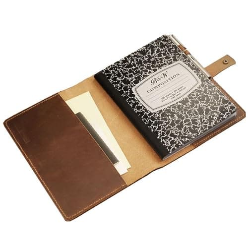 Distressed Leather Composition Notebook Cover