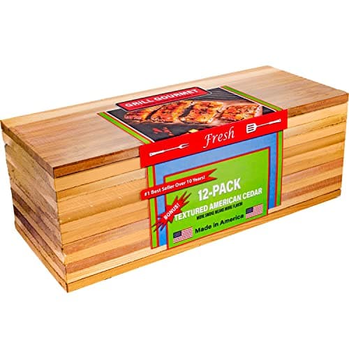 Cedar Grilling Planks, 12-Pack, Made in USA