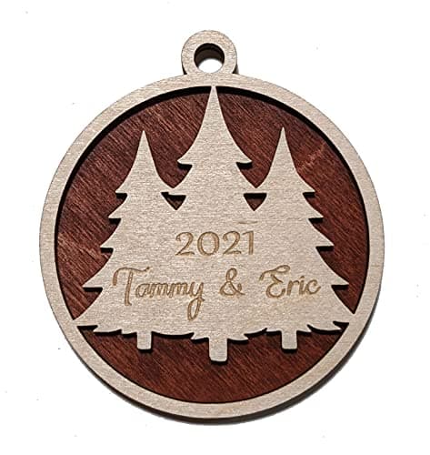 McIntosh Woodworking Pine Tree Ornament, 3 in