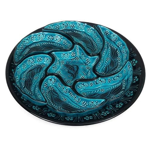 Handmade Breakfast and Dipping Set, Turquoise
